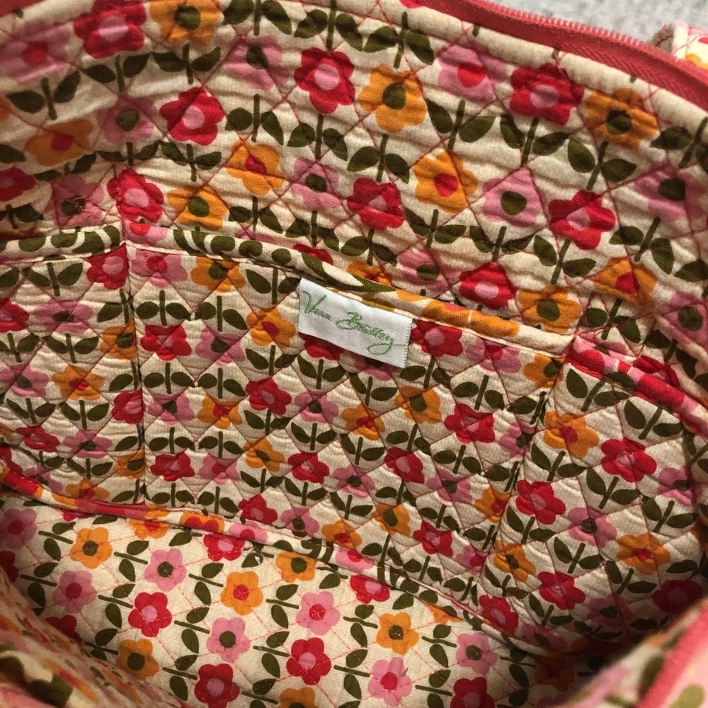 Vera Bradley Symphony in Hue‎ Quilted Floral Small Zip Tote Bag Shoulder Purse